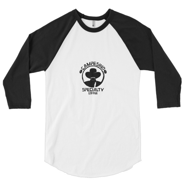 3/4 sleeve raglan shirt - Campesino Logo Front