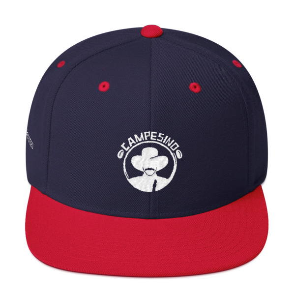 Snapback Hat - Campesino logo on front/Get Roasted on side.